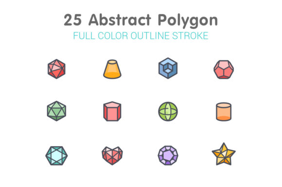 Abstract Polygon Line with Color: A Graphics Asset Review for Digital Sellers