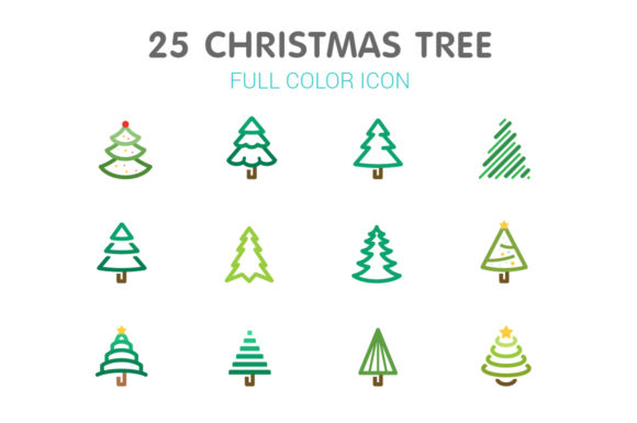 Christmas Tree Color Icon: A Versatile Graphic Design Asset for Digital Sellers
