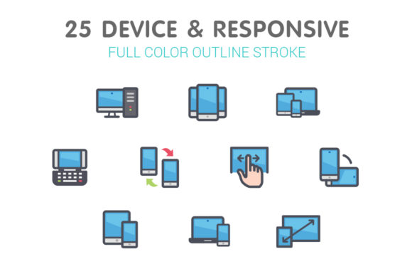 Device Responsive Color Icon for Handmade and Digital Craft Projects