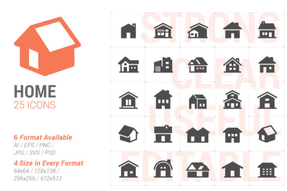 Home Filled Icon: A Modern Graphic Design Asset for Content Creators