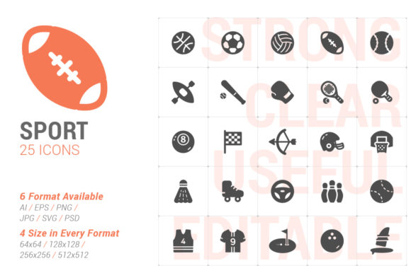 Sport Activity Filled Icon: A Powerful Graphic Design Asset for Local Branding