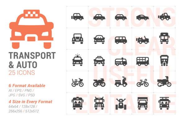 Vehicle Transport Filled Icon: A Versatile Graphic Design Asset for Content Publishing