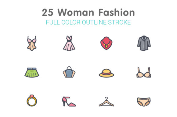 Woman Fashion Line with Color: A Dynamic Graphic Design Asset for Modern Branding